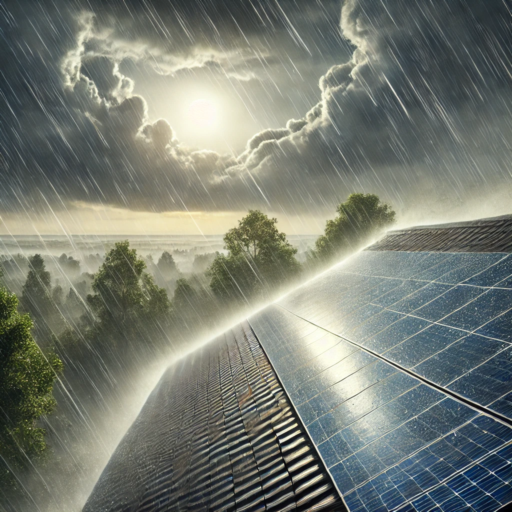 Storm zonnepanelen